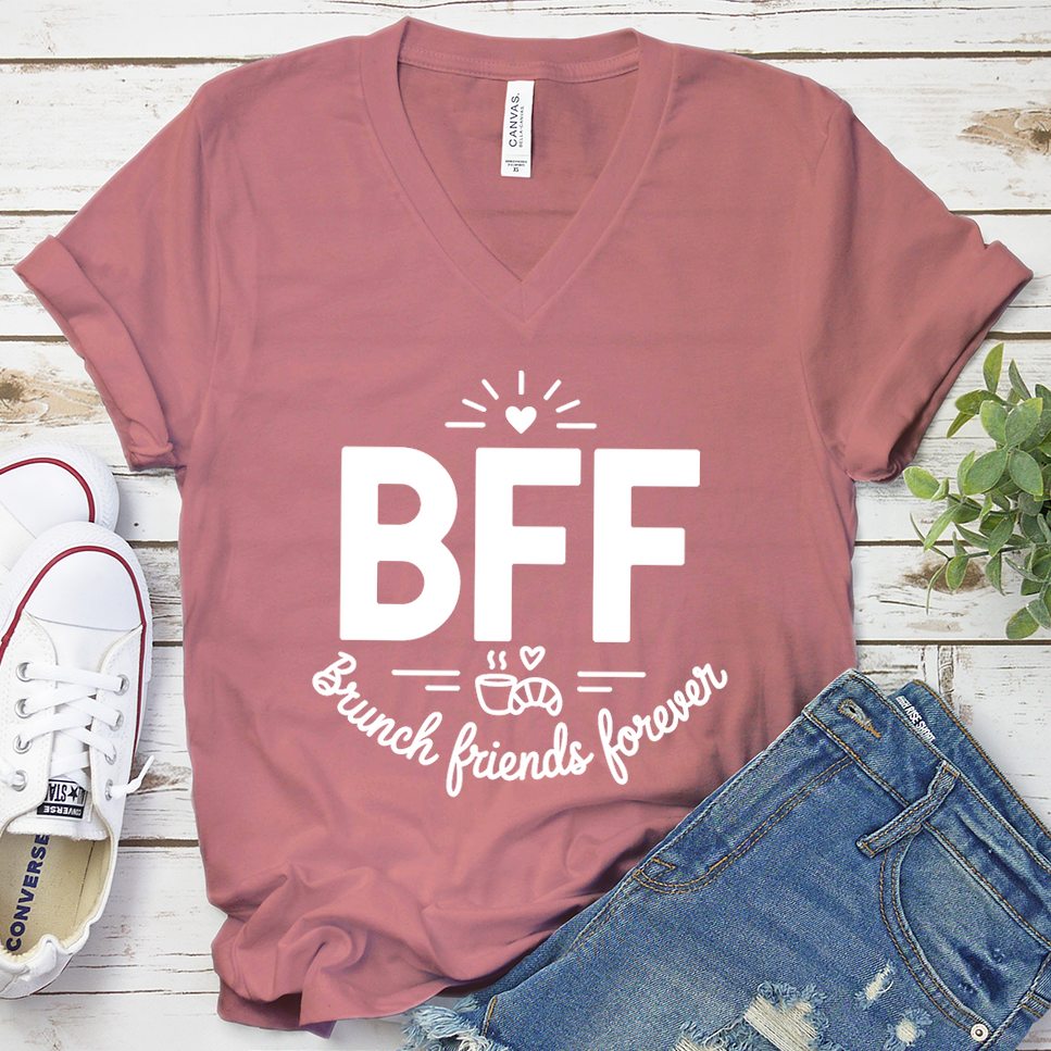 BFF Brunch Friends Forever V-Neck
