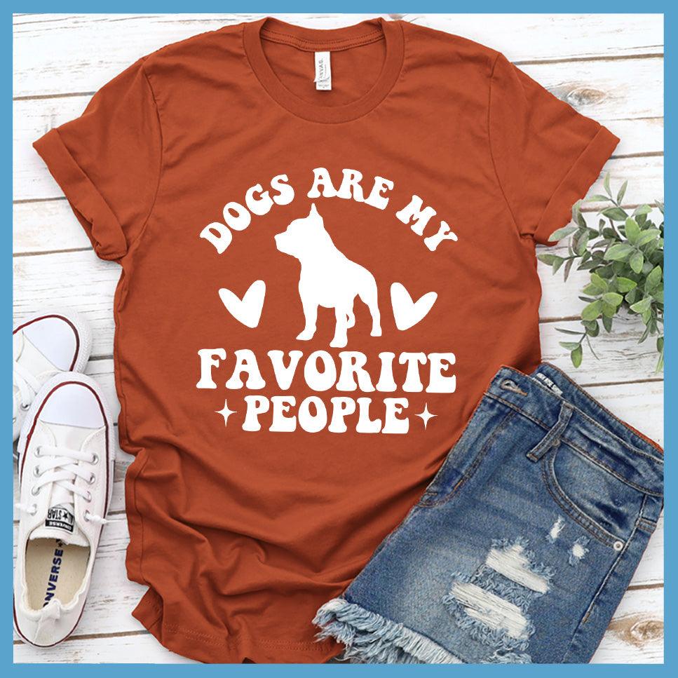 Dogs Are My Favorite People Retro T-Shirt