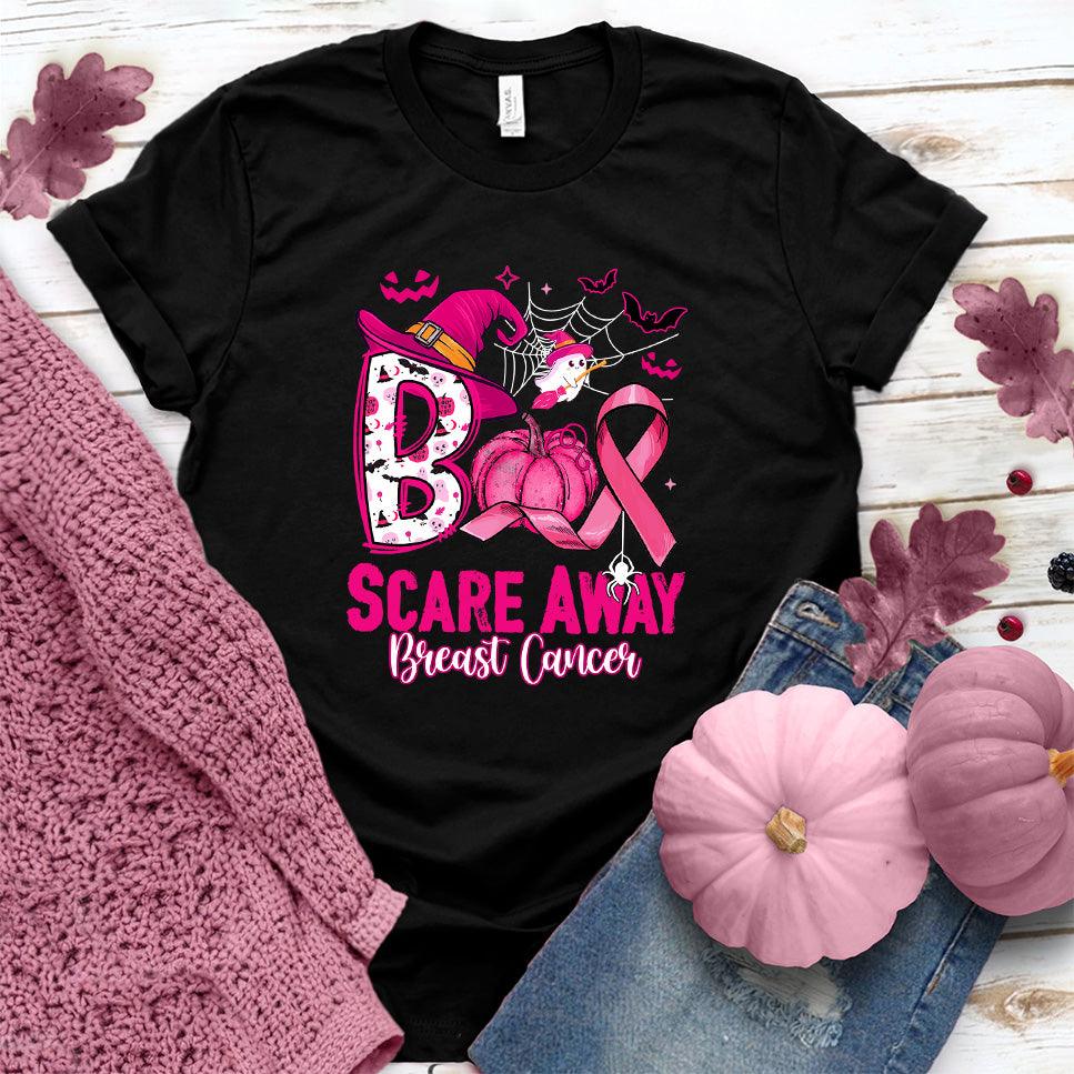 Boo Scare Away Breast Cancer T-Shirt Colored Edition