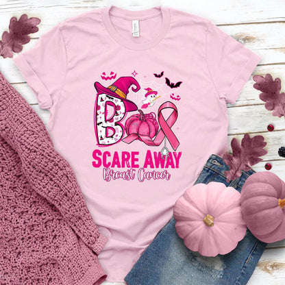 Boo Scare Away Breast Cancer T-Shirt Colored Edition