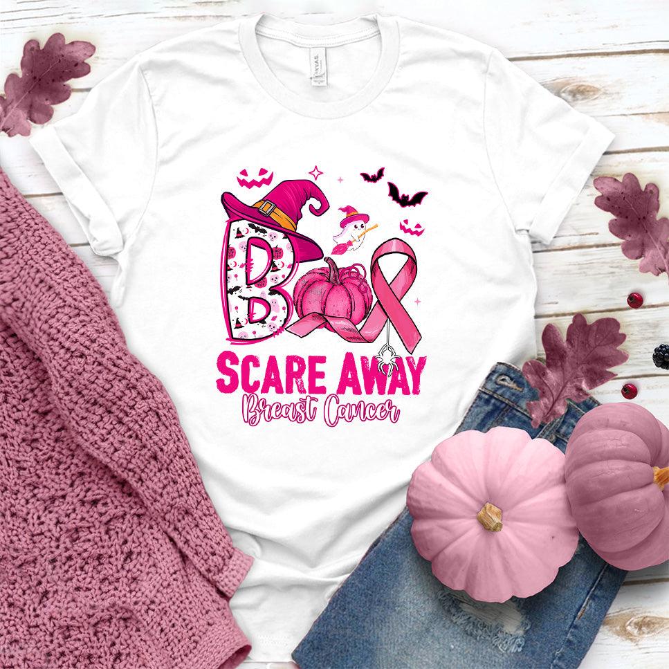 Boo Scare Away Breast Cancer T-Shirt Colored Edition