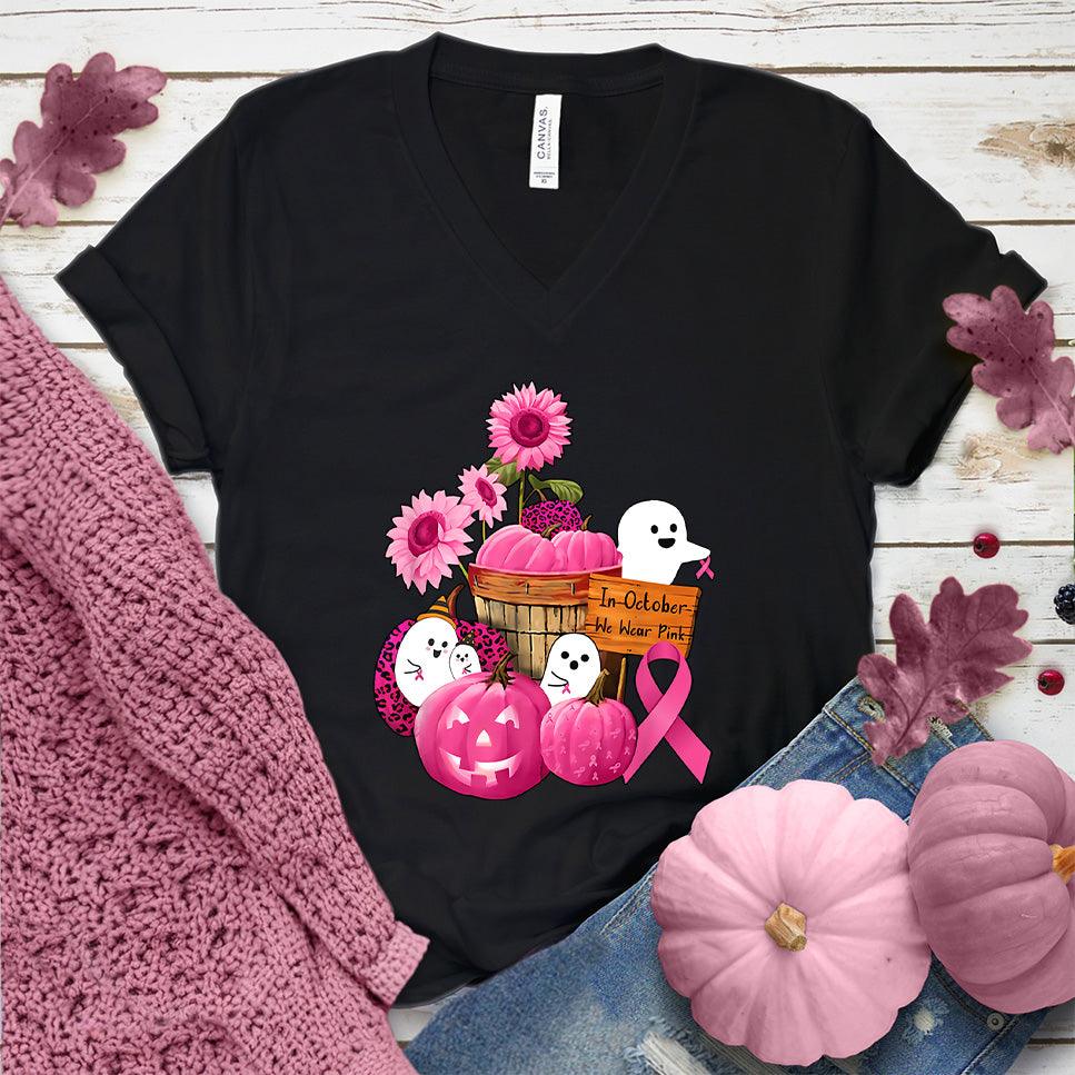 In October We Wear Pink Version 5 V-Neck Colored Edition