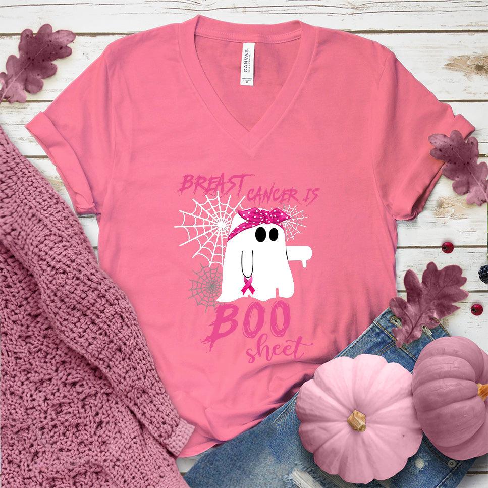 Breast Cancer Is Boo Sheet V-Neck Colored Edition