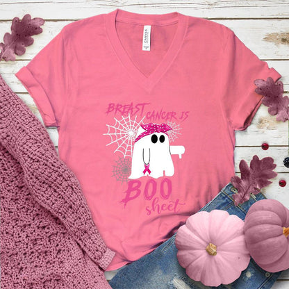 Breast Cancer Is Boo Sheet V-Neck Colored Edition