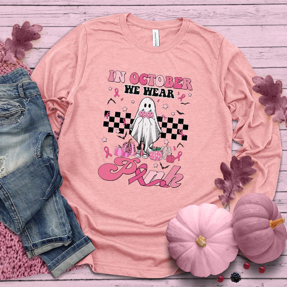In October We Wear Pink Version 2 Long Sleeves Colored Edition