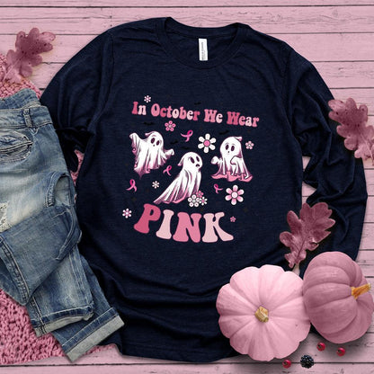 In October We Wear Pink Version 3 Long Sleeves Colored Edition