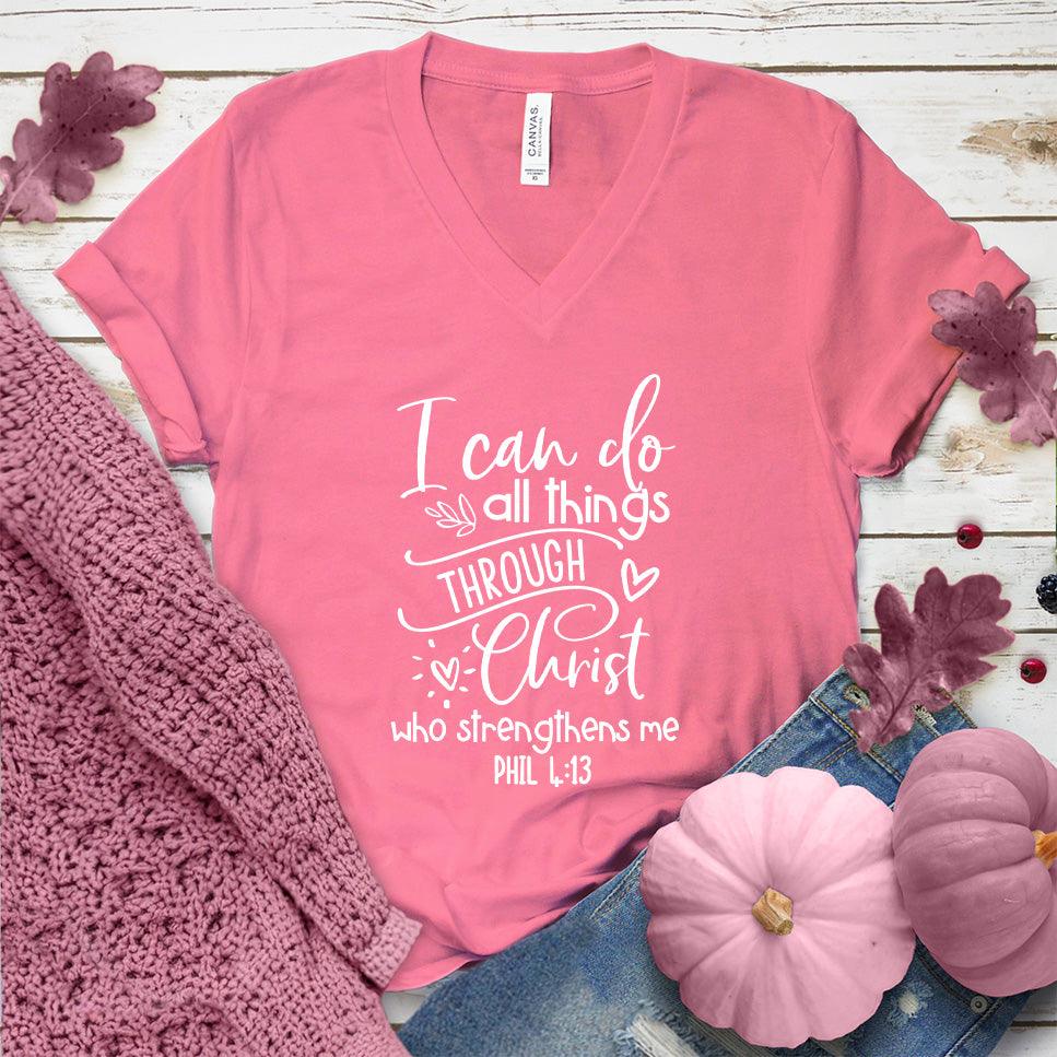 I Can Do All Things V-Neck Pink Edition