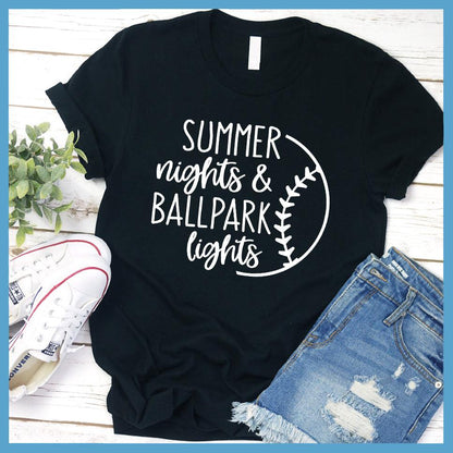 Summer Nights And Ballpark Lights T-Shirt