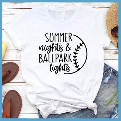 Summer Nights And Ballpark Lights T-Shirt