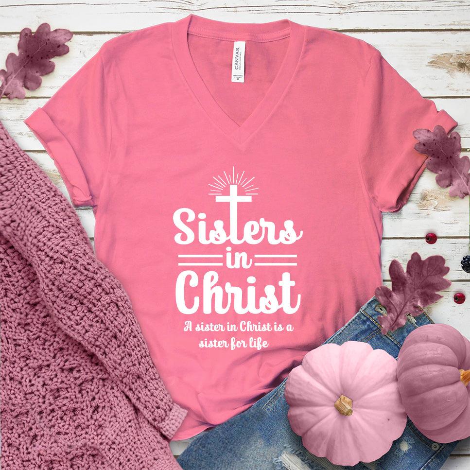 Sisters In Christ V-Neck Pink Edition