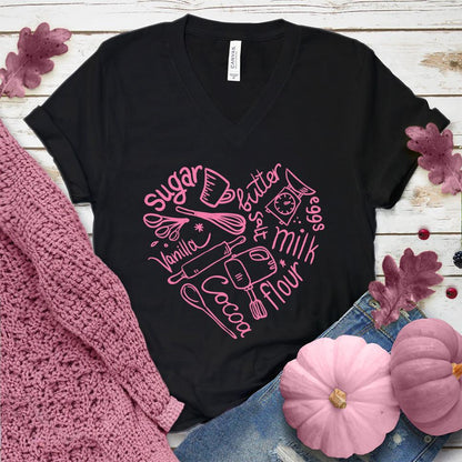 Bakery Heart V-Neck Pink Edition