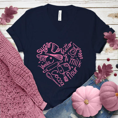 Bakery Heart V-Neck Pink Edition