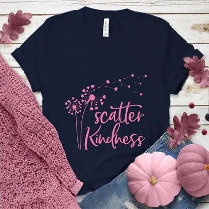 Scatter Kindness V-Neck Pink Edition