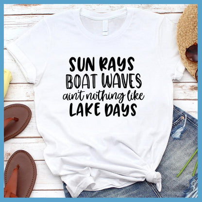 Sun Rays Boat Waves T-Shirt