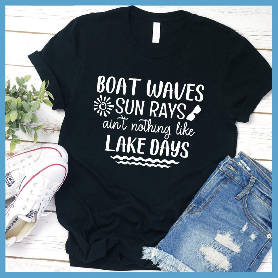 Boat Waves Sun Rays T-Shirt
