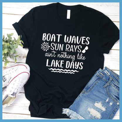 Boat Waves Sun Rays T-Shirt