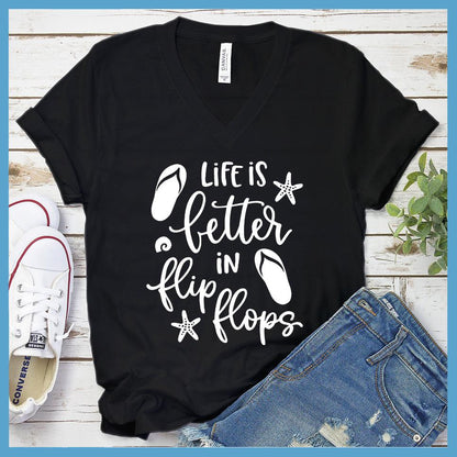 Life Is Better In Flip Flops V-neck