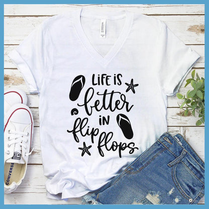Life Is Better In Flip Flops V-neck