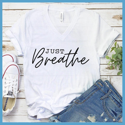 Just Breathe V-neck