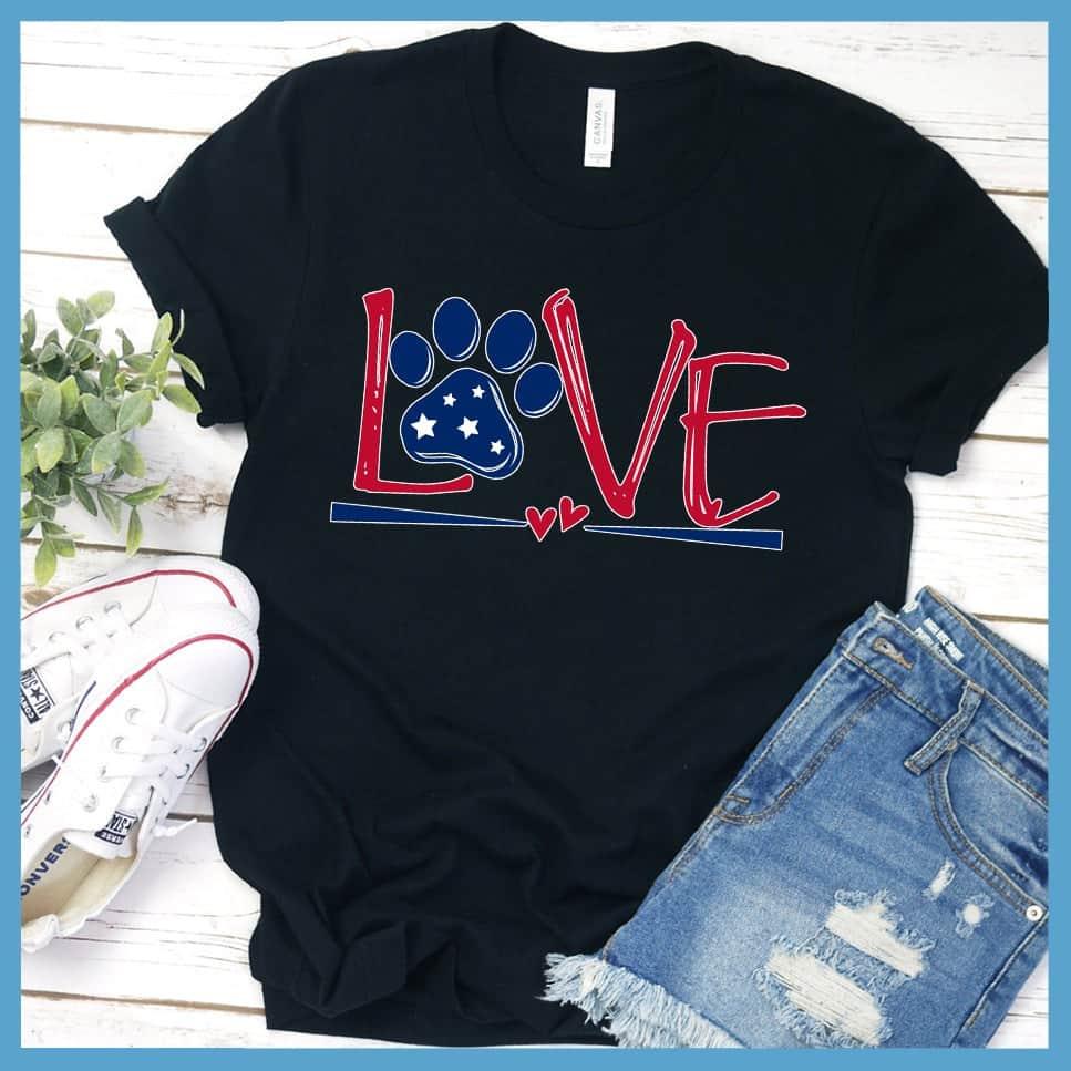 Dog Love Colored Print Version 2 T-Shirt