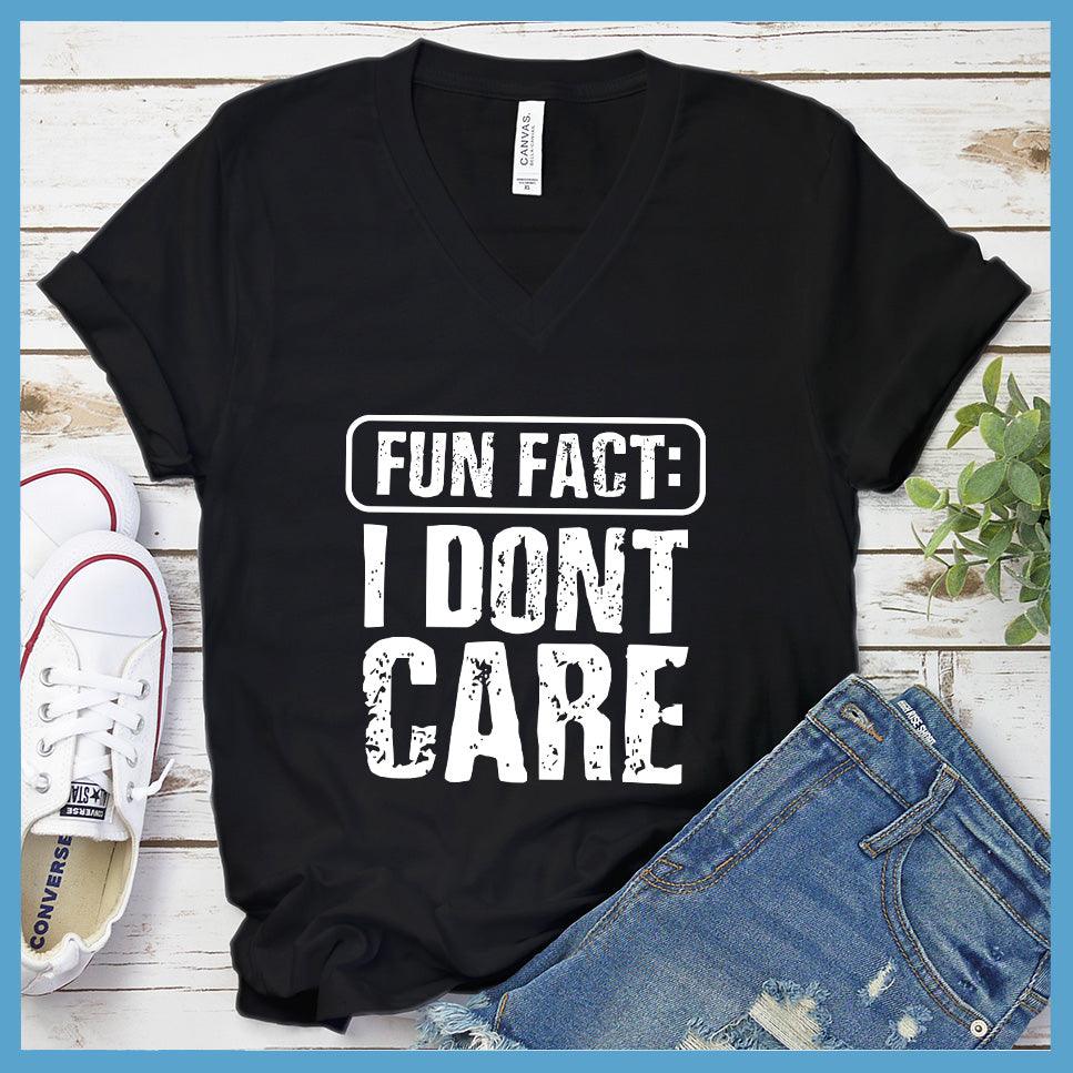 I Don't Care V-Neck - Read This Loud Edition