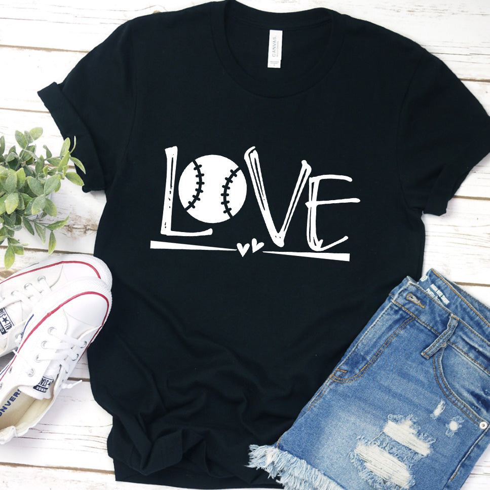 Dog Love Softball T-Shirt