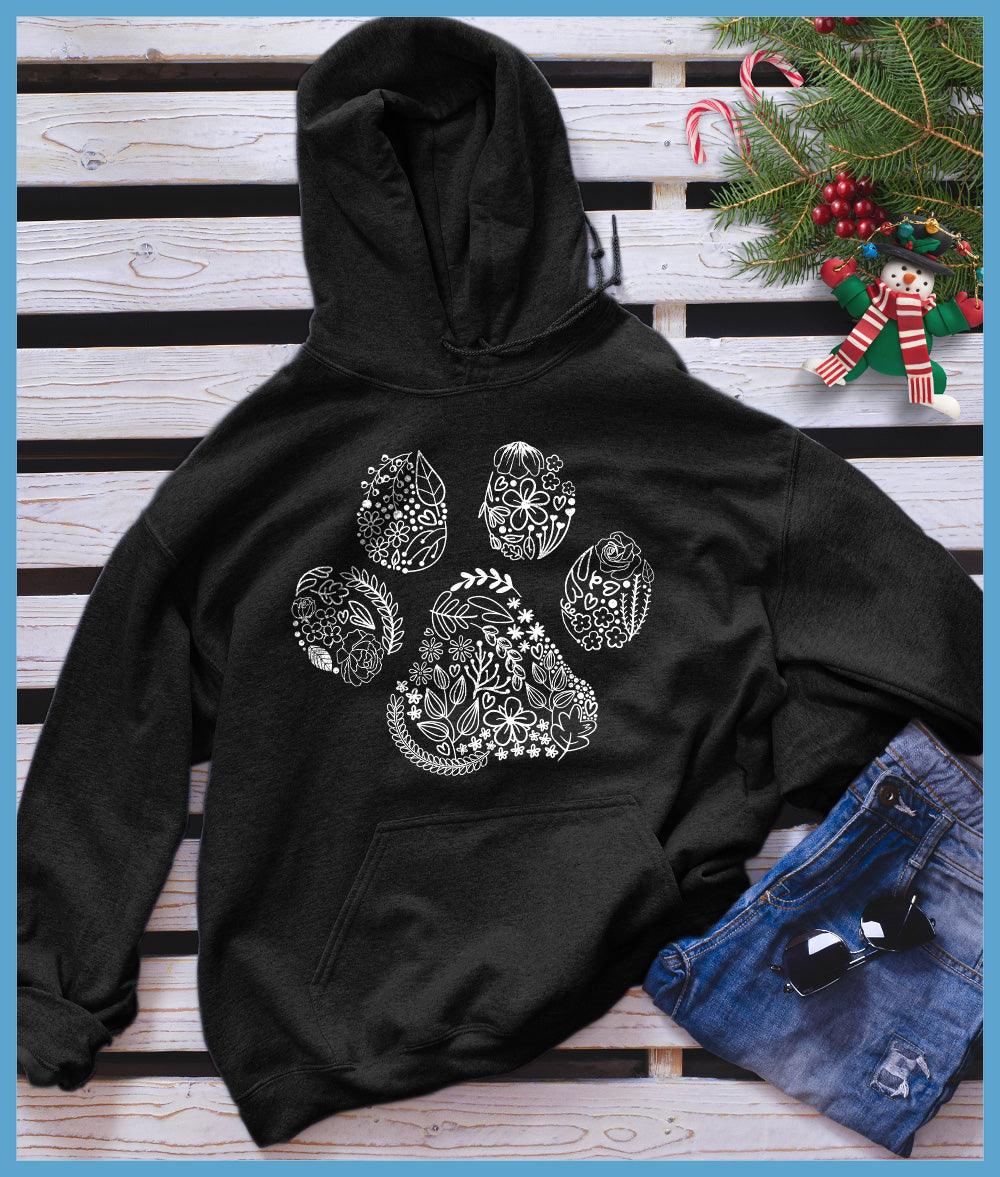 Floral Paw Hoodie