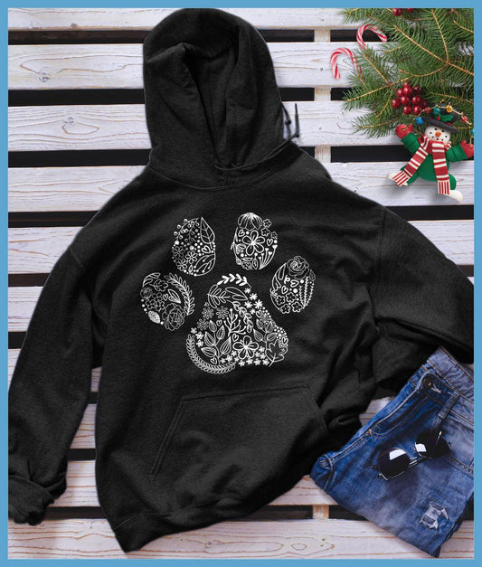 Floral Paw Hoodie