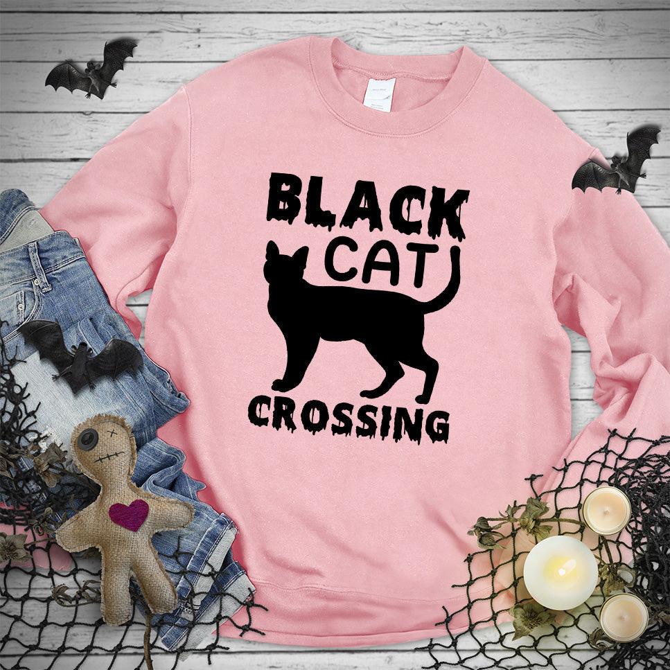 Black Cat Crossing Sweatshirt