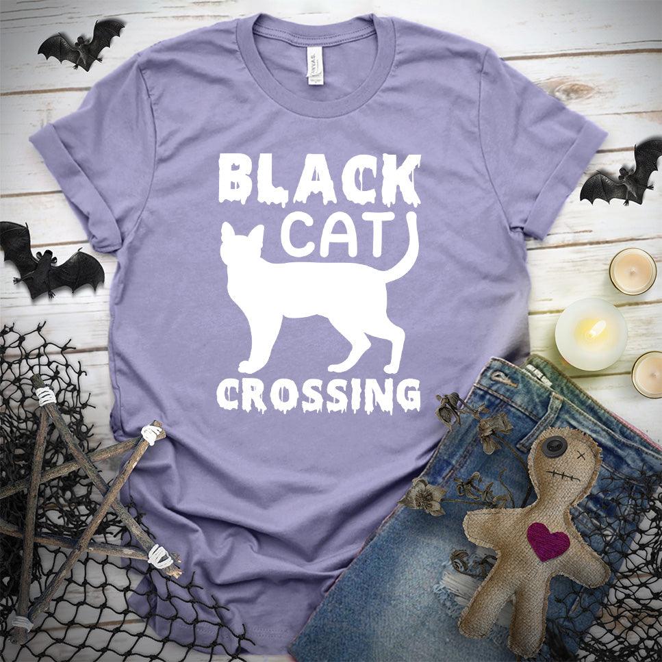 Black Cat Crossing T-Shirt