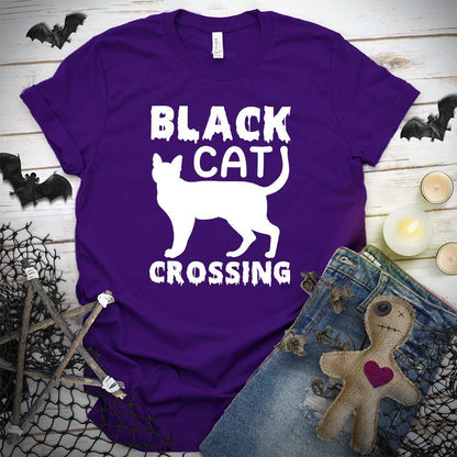 Black Cat Crossing T-Shirt
