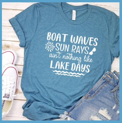 Boat Waves Sun Rays T-Shirt