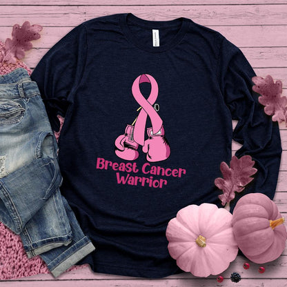 Breast Cancer Warrior Colored Edition Long Sleeves