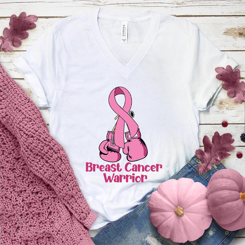 Breast Cancer Warrior Colored Edition V-Neck