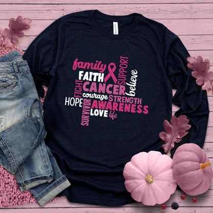 CANCER Awareness Colored Edition Long Sleeves