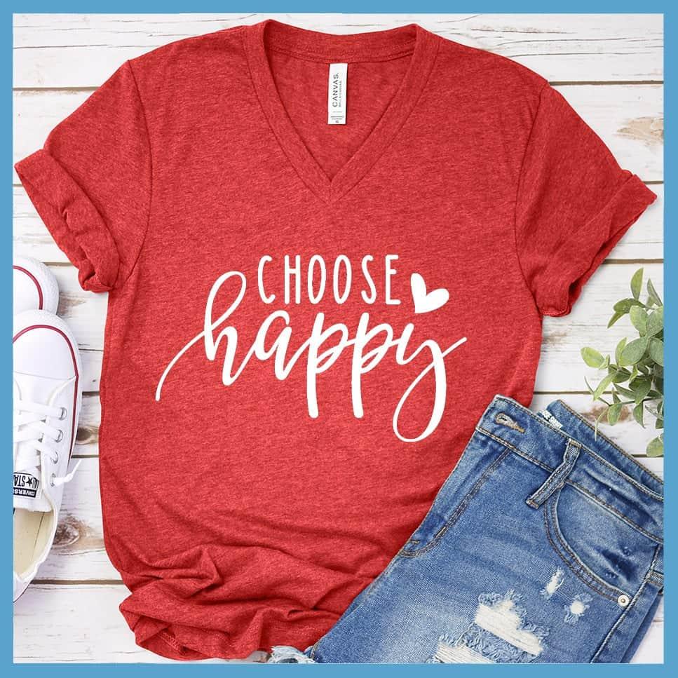 Choose Happy V-Neck
