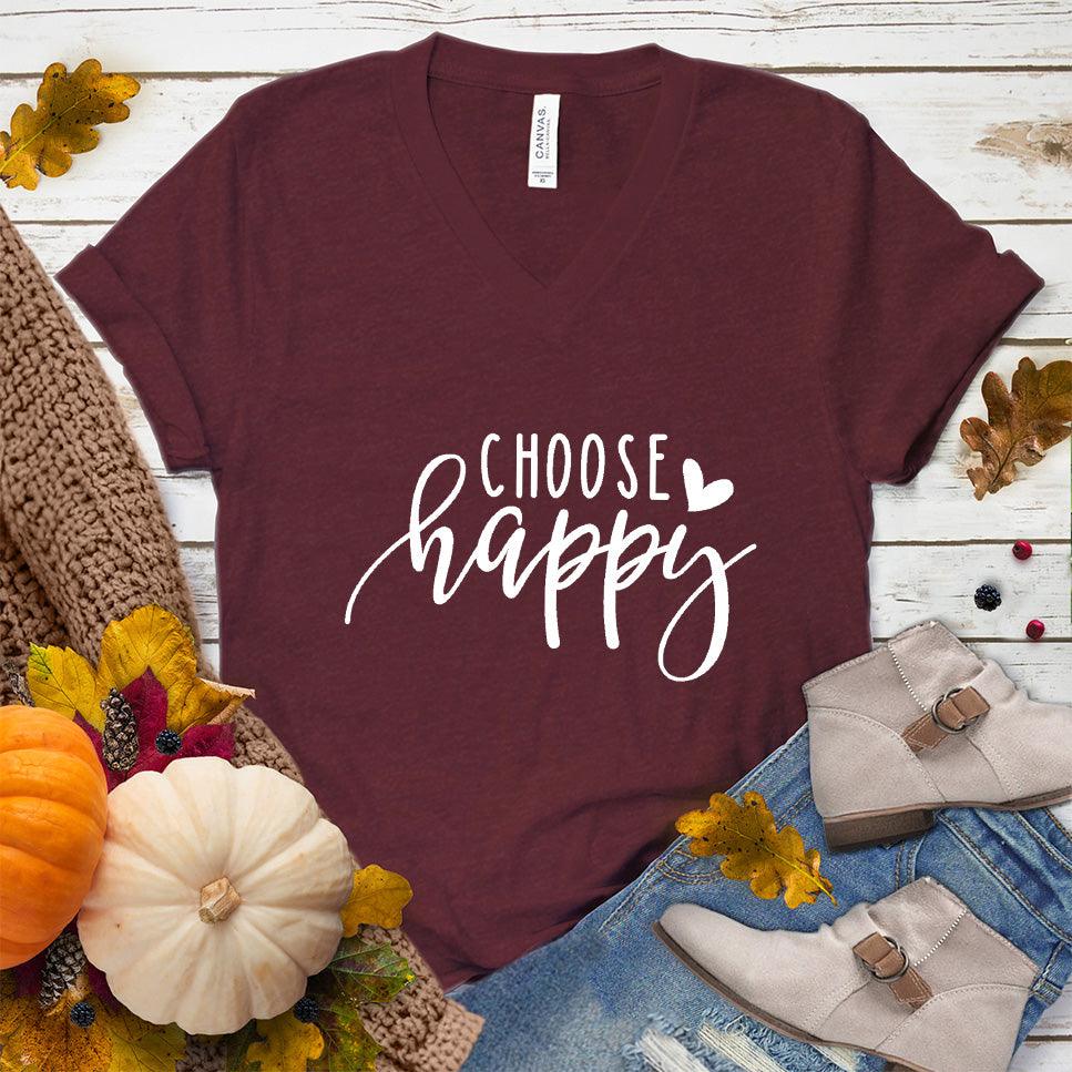 Choose Happy V-Neck