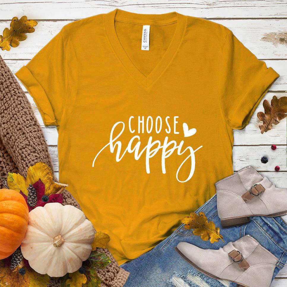 Choose Happy V-Neck