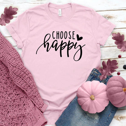 Choose Happy T-Shirt Pink Edition