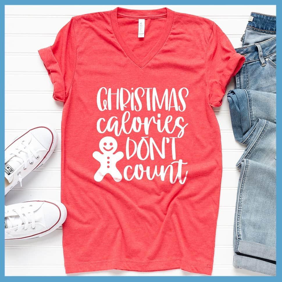 Christmas Calories Don't Count V-Neck