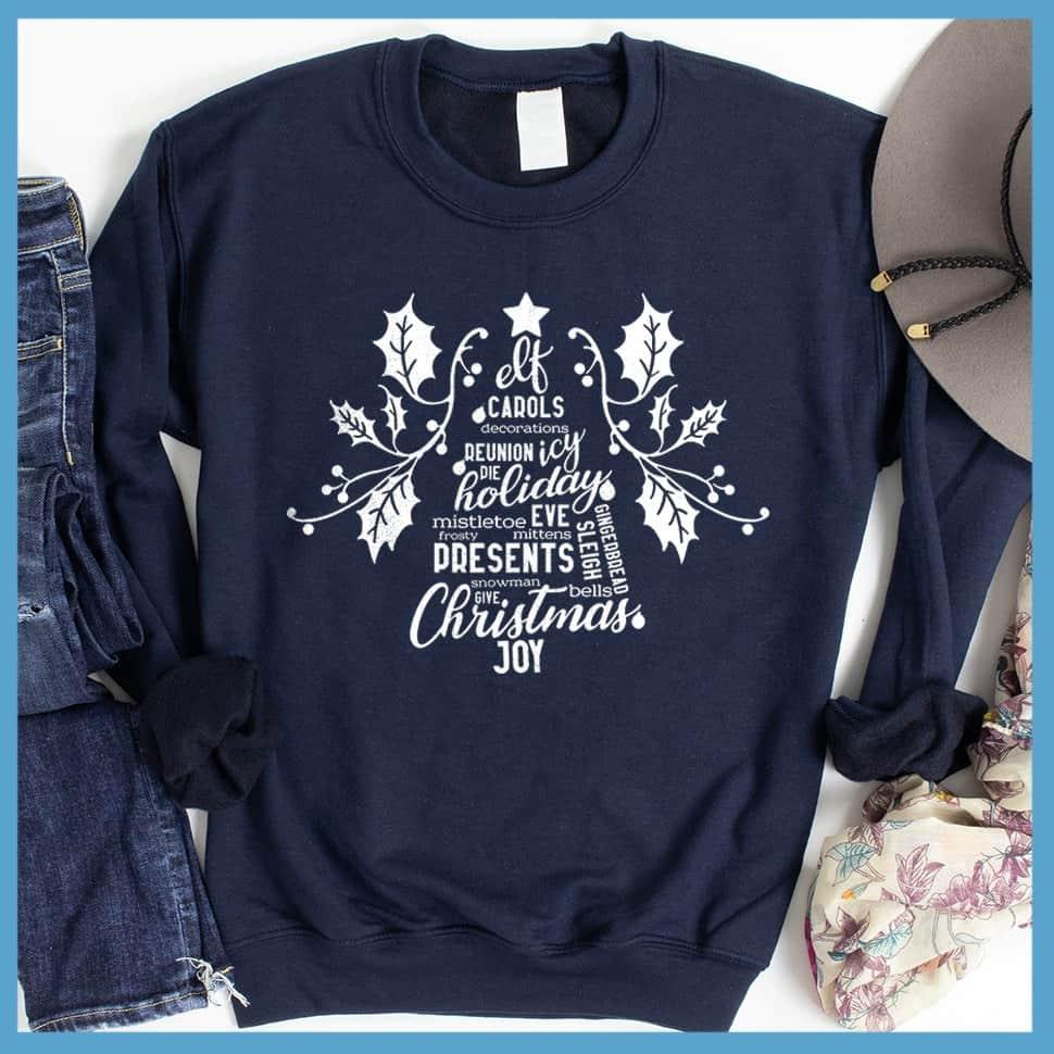 Christmas Tree Collage Sweatshirt