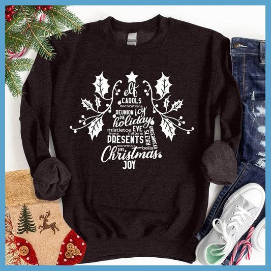 Christmas Tree Collage Sweatshirt