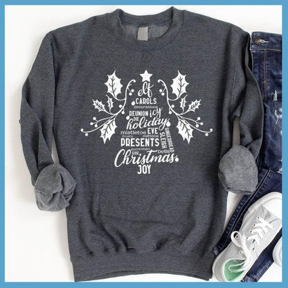 Christmas Tree Collage Sweatshirt