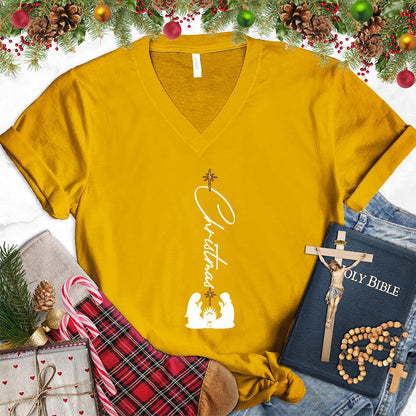 Christmas Family Colored Edition V-Neck