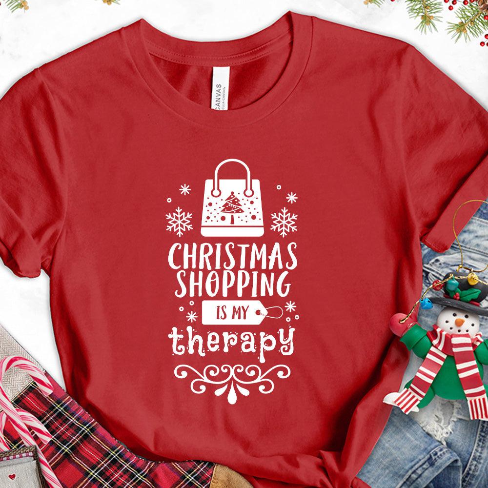 Christmas Shopping Is My Therapy Version 1 T-Shirt