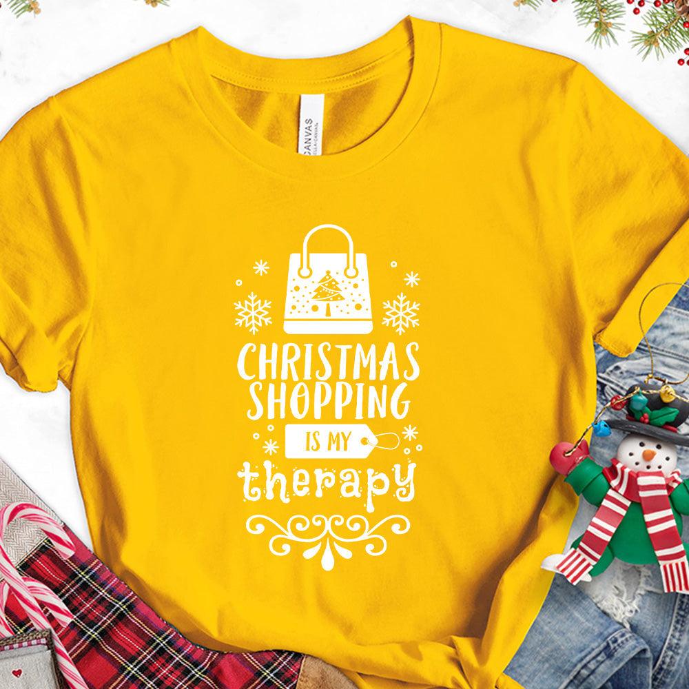 Christmas Shopping Is My Therapy Version 1 T-Shirt