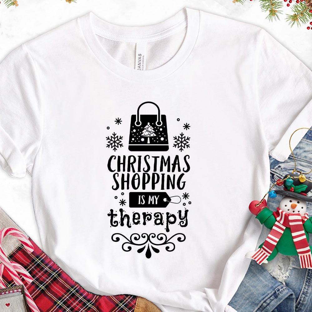 Christmas Shopping Is My Therapy Version 1 T-Shirt