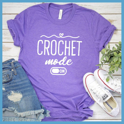 Crochet Mode On T-Shirt - Knitted Heart Edition