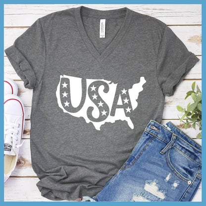 USA V-neck