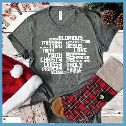 Christmas Cross Collage Version 2 T-Shirt